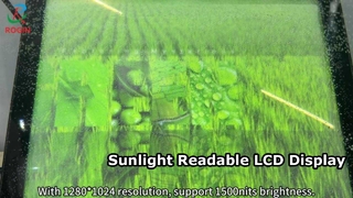 19 インチ太陽光読み取り可能な LCD ディスプレイ 800 ニット