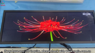 Rogin 24.8 インチ小売ショーケース用バータイプ LCD ディスプレイ